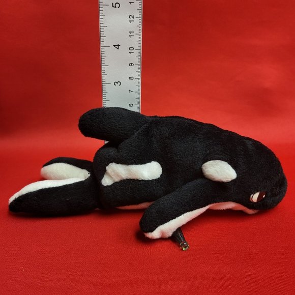 Coca Cola Whale With Coke Bottle Bean Bag Plush Stuff Toy 1997 - Picture 6 of 13